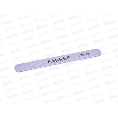 Farres Пилка MJ011-1 180/240 для ногтей любого типа *50