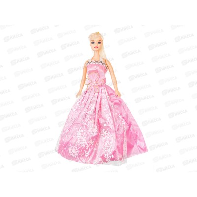 Кукла-модель 29см, в бальном платье, 1000023, в пакете