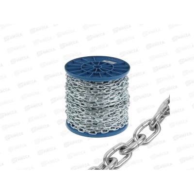 Цепь сварная короткозвенная DIN 766, цинк 3 мм (60м)