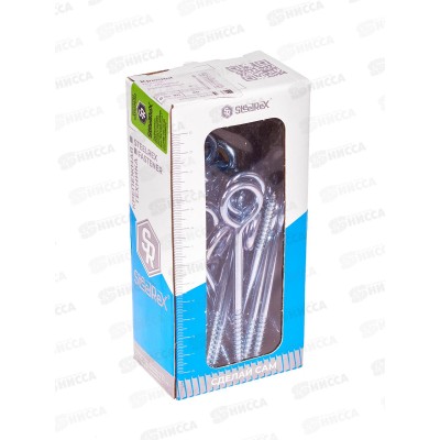 Шуруп-кольцо 6,0*80 коробка с окном 40шт SteelRex Шуруп-кольцо 6,0*80 коробка с окном 40шт SteelRex