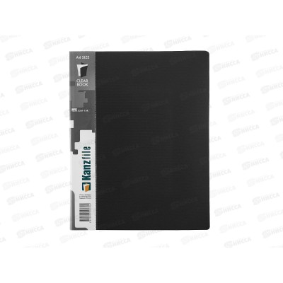 Папка с мульт. 10стр черная гориз.полоса,05М-10К*54