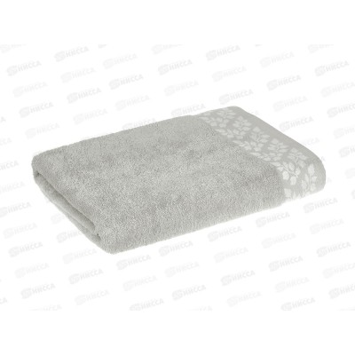 Полотенце 70*140 ВН MX42 Floret  Холодный серый бордюр