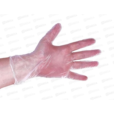 Перчатки Optiline виниловые прозрачные S, 27-2669 *50/500