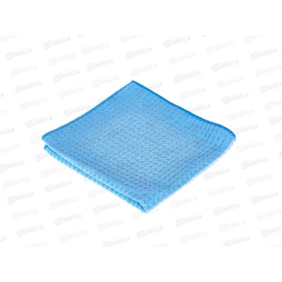 Салфетка из микрофибры ячеистая Optiline 40*40см, 400гр, голубой, 31-4358 *50