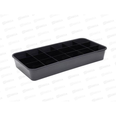 Ящик д/рассады 480х240х70 с перегородками графитовый (Интерм)*30