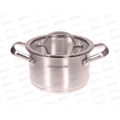 Кастрюля Nord 1,6л 16*9.5см 304 сталь GR01-D-16 Кастрюля Nord 1,6л 16*9.5см 304 сталь GR01-D-16