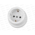 Розетка TDM о/у, IP20 16А белая, с/з, "Ретро", 0527 *20 Розетка TDM о/у, IP20 16А белая, с/з, "Ретро", 0527 *20