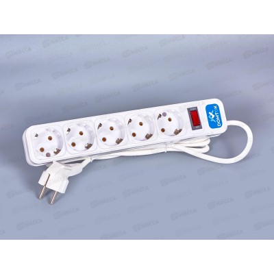 Фильтр-удлинитель DOMTOK ПВС 3*1 5гн, 3м выкл., с/з, бел,2528 Фильтр-удлинитель DOMTOK ПВС 3*1 5гн, 3м выкл., с/з, бел,2528