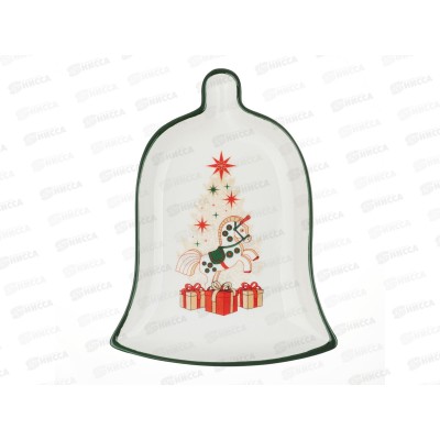 Блюдо "Щелкунчик" колокольчик 20*15*2,5см керамика 820-725 г