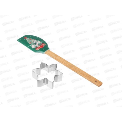 Набор для выпечки 2предмета лопатка силикон, форма для печенья &quotЩелкунчик&quot 856-220 г