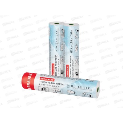 Бумага факс. 210*35*12 (15м) BRAU, 110377  *12