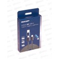 Кабель 4в1 USB-A, Type-C, Type-C, Lightning 65Вт, 1м, в черной нейлоновой оплетке REXANT, 18-7094 Кабель 4в1 USB-A, Type-C, Type-C, Lightning 65Вт, 1м, в черной нейлоновой оплетке REXANT, 18-7094
