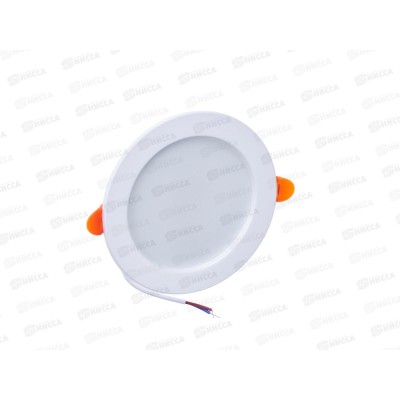 Панель светодиодная встраиваемая круглая 9Вт 230В 4000К 630Лм 118мм белая IP20 LAMPER, 606-1006