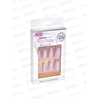 Ногти накладные 12шт Mazari ассорти 8цв. M-20610 *48