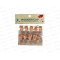 Прищепки декор. Tigers деревян. 3,5*07см 10шт. М-6940 *12 Прищепки декор. Tigers деревян. 3,5*07см 10шт. М-6940 *12