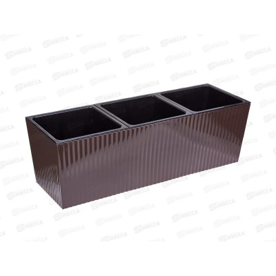 Ящик д/растений &quotЭффект&quot 9л шоколадный Ангарск *10