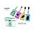 Бейдж MAZARI вертик. КОТЫ 70*110мм, на шнурке, микс  M-4854 *10
