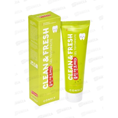 Consly Зубная паста гелевая C&F с экстрактами бамбук и зелен чая 105г