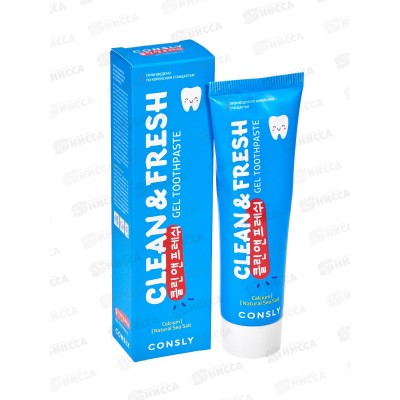 Consly Зубная паста гелевая C&F с кальцием и натур морской солью 105г