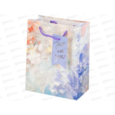 Пакет подарочный MI 18х23х10см Художество,сиреневый, ППК-7594 *12