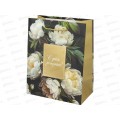 Пакет подарочный MI 18х23х10см Белые пионы, ППК-2752  *12