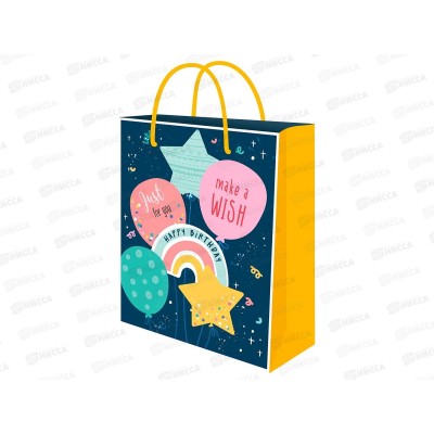 Пакет подарочный MI 18х23х10см Шарики, ППК-2754 *12