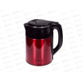 Чайник электр. SA-2168MBR 1,8л черно-красный металлик