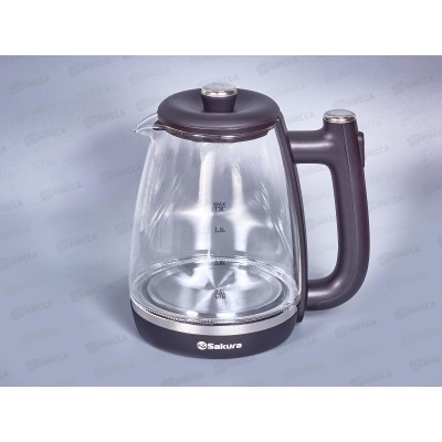 Чайник электр. SA-2745BK 1,8л стекло подс