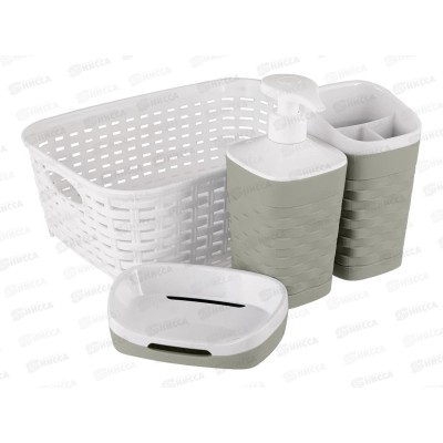 Набор д/ванной 4пр REEF серо-зеленый С83514