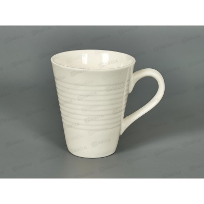 Кружка 250мл 70206-5 белая рельеф *6/72