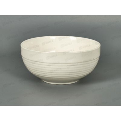 Салатник глубокий белый рельеф 900мл 70206-7 *6/36