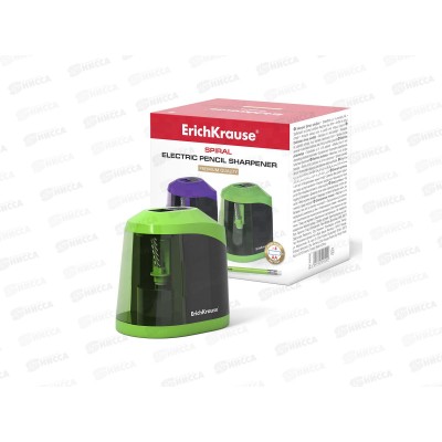 Точилка электр.  EK44502 Spiral с контейн., ассорти *24
