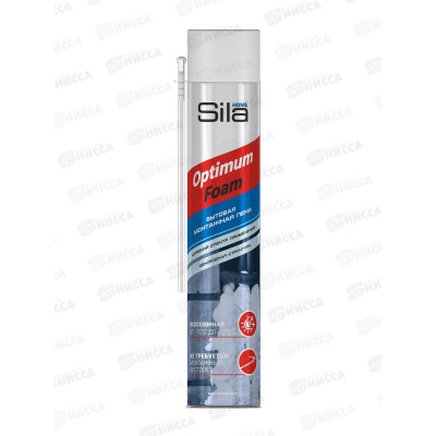 Пена монтажная SILA Home Optimum Foam всесезонная 750мл *12