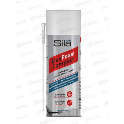 Пена монтажная SILA Home MaxFoam Compact всесезонная 400мл *12