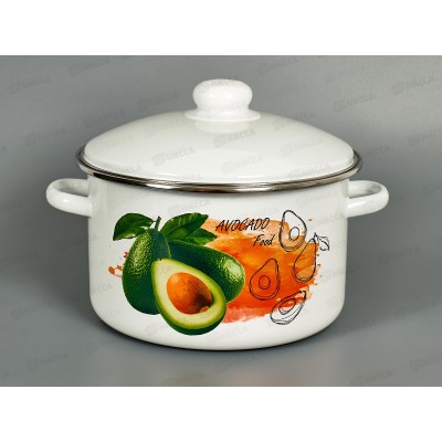 Кастрюля 4,0л эмал. с рис 01-Б1614/4 *4 Кастрюля 4,0л эмал. с рис 01-Б1614/4 *4