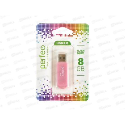 Флеш-карта Perfeo USB  8GB C03 Pink