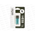 Флеш-карта Perfeo USB  4Gb E03 Green economy series