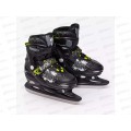 Коньки раздвижные GW-083IH р.30-33 black/green RUSH ACTION, 467537