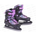 Коньки раздвижные р.34-37 black/purple RUSH ACTION, 379601