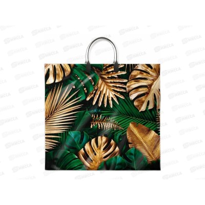 Пакет с пласт руч 38*35 Райский сад *10/100