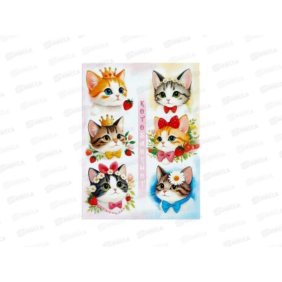 Блокнот 16л ПГС Котоблокнот, А7 *24