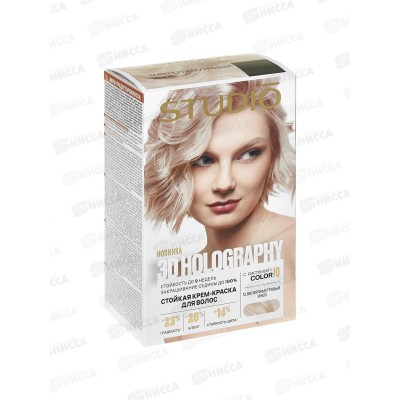 STUDIO 3D голографик к/краска 12,89 Перламутровый иней *6 STUDIO 3D голографик к/краска 12,89 Перламутровый иней *6