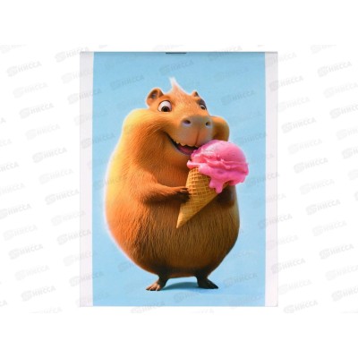 Блокнот 40л ФЕН А6 Капибара с мороженым., 71603 *5/80