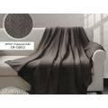 Плед Велсофт с тиснением Зигзаг 220*200 19-0812 Турецкий кофе (Л)