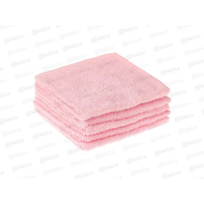 Набор салфеток 30*30 (5шт) 02000 розовый