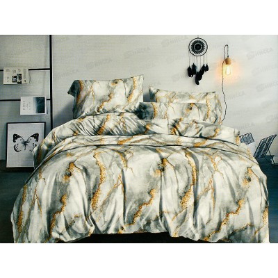 Комплект постельного белья 2,0сп PANDORA полисатин с европростыней 6363-7