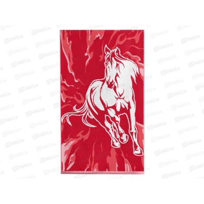 Полотенце 70*140 ВН MX42 Огненный конь Красный