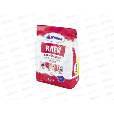 Клей для облицовки печей и каминов +850С Д-314 5кг Клей для облицовки печей и каминов +850С Д-314 5кг