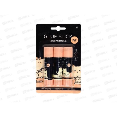 Клей карандаш Shoolformat 15г. набор 3шт ЛК3  *12/576