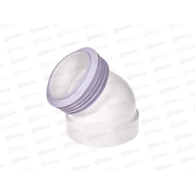 Труба фановая 110х45° короткая жёсткая, M0245   *36